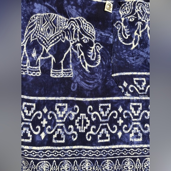 The Elephant Flowy Harem Pants (Thai Street Wear)Hi-Waist w Elastic Ankle 2 PAIR - Picture 8 of 8